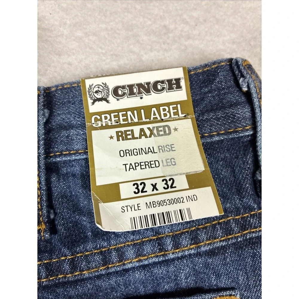Cinch Western Denim Jeans Mens Green Label Relaxed Fit Original MB90530002